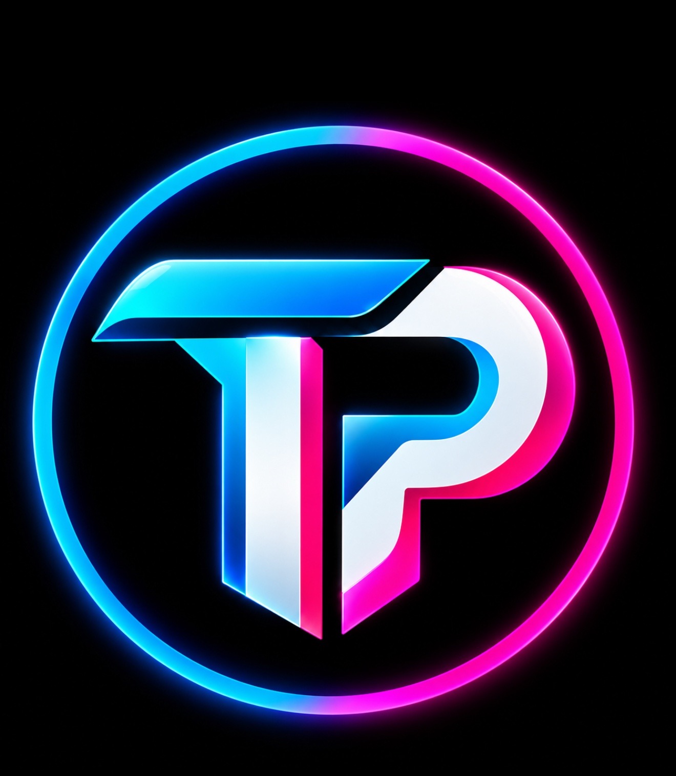 شعار TP — Tech Partner لوكالة مبدعي تيك توك